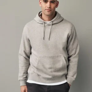 Neutral Regular Fit Rich Jersey Fabric Hoodie - Copy